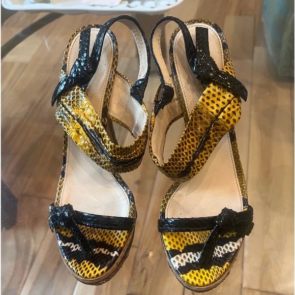 Prada Snakeskin Heels - Picture 2 of 11